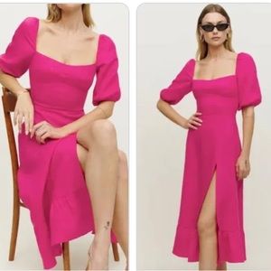 Beautiful linen fabric in Corvette Pink